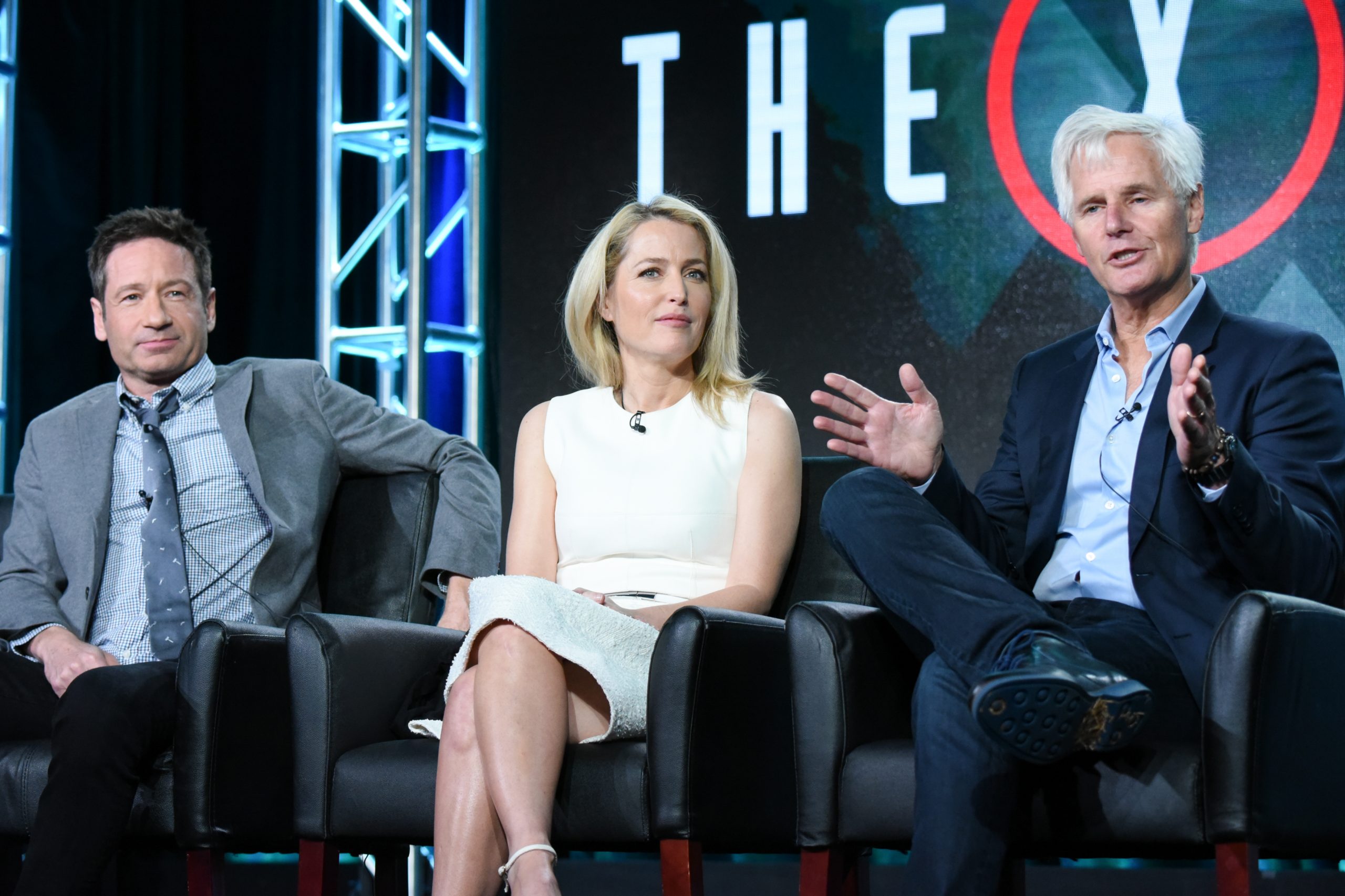 X-Files stars David Duchovny, Gillian Anderson and creator Chris Carter