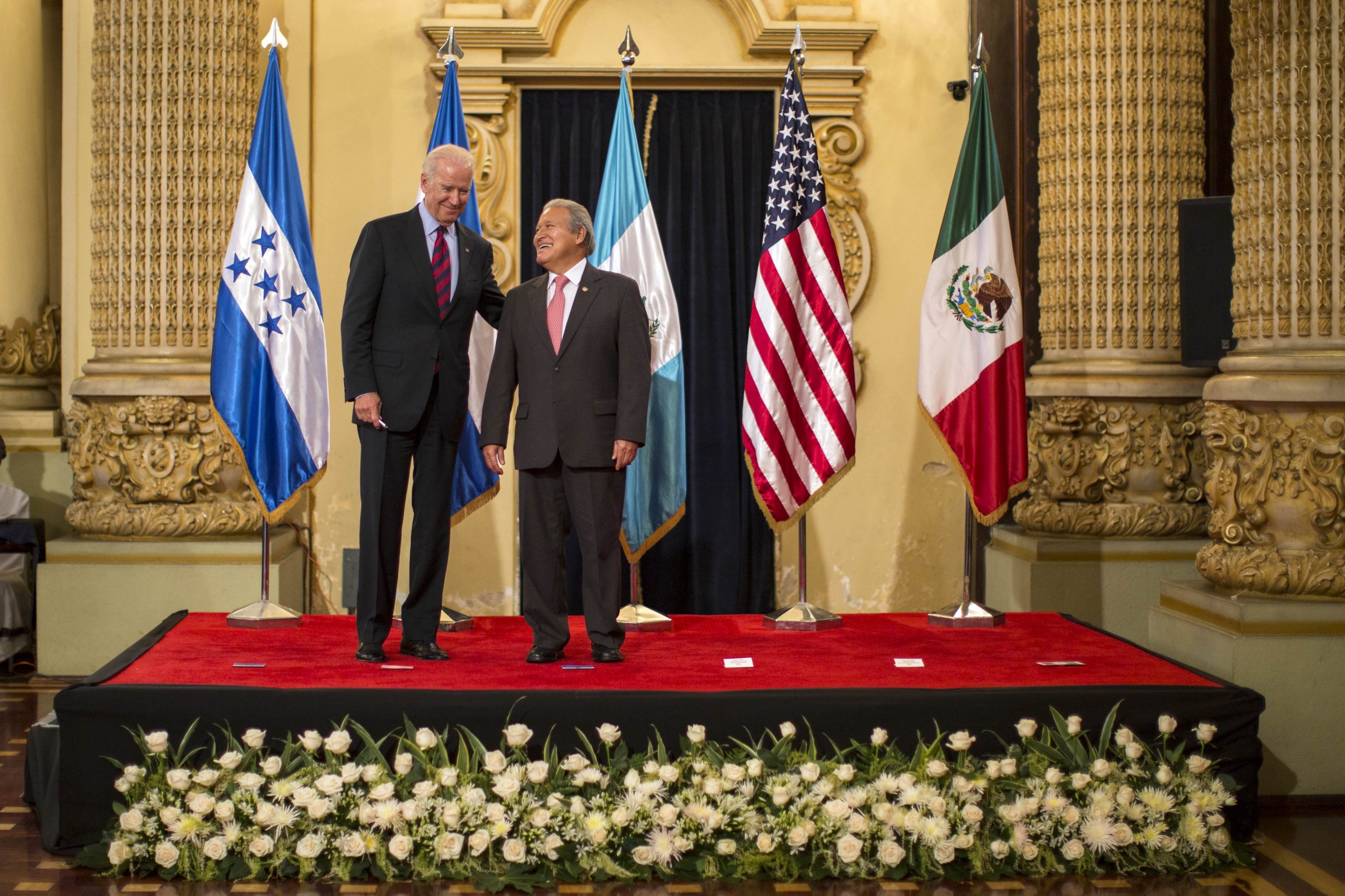 Joe Biden, Salvador Sanchez Ceren