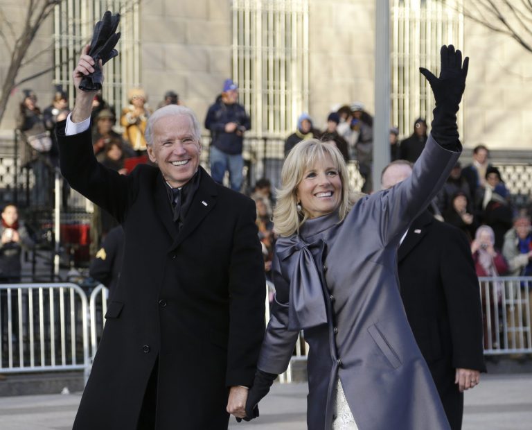 Then Vice President Joe Biden and his wife Jill wave to the crowd as they walk down Pennsylvania Avenue during the Obama-Biden ticket's second Inaugural. She is expected to be very influential in the new Biden administration.