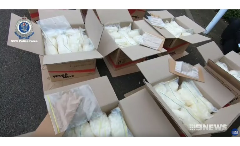 Man with $140M worth of meth crashes into cop car