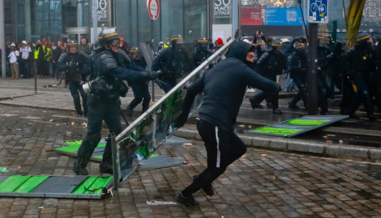 ‘We fight for freedom’: Hong Kong protesters clash with police on Christmas Eve