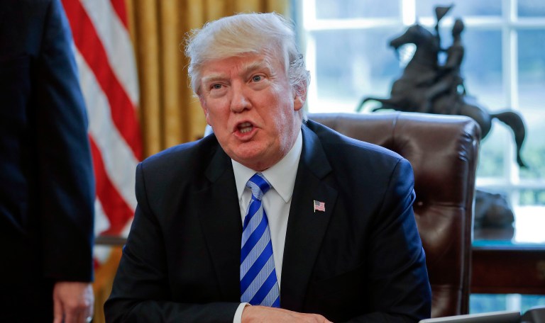 President Trump has said he would be 