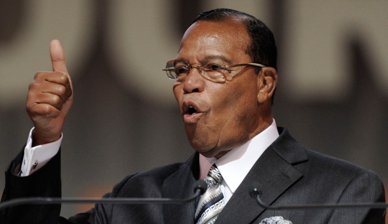 Some Democrats and Women's March organizers have faced scrutiny over their association with Nation of Islam leader Louis Farrakhan. (AP Photo/Paul Beaty)