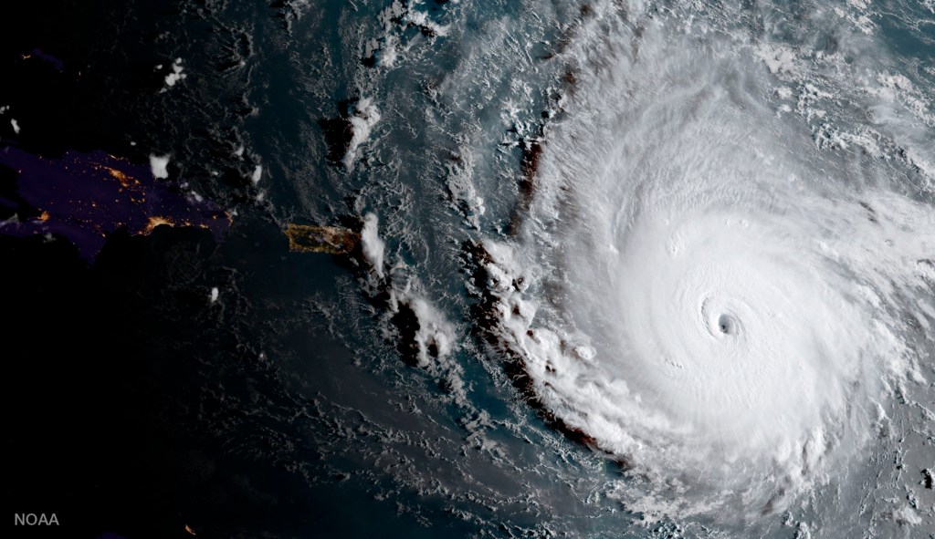 Watch: Flying into Hurricane Irma