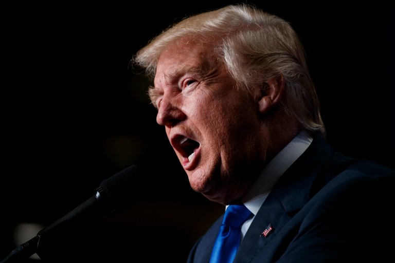 Donald Trump is losing his grip on Arizona with just three weeks to go until Election Day. (AP Photo/ Evan Vucci)