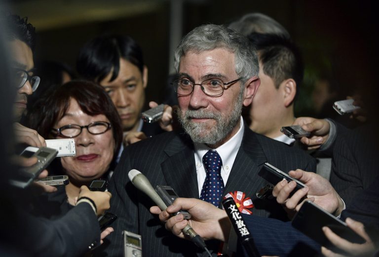 Liberal New York Times columnist Paul Krugman has come to terms with the Electoral College voting in Donald Trump as the 45th president of the United States, ushering in a "new normal" in which America is no longer the country "we knew and loved." (Franck Robichon/Pool Photo via AP)