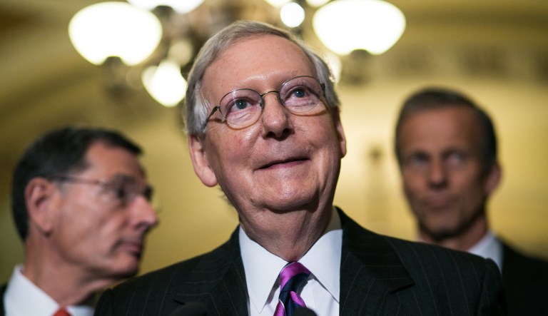 McConnell also announced Tuesday that the GOP would push for a tax reform bill without any help from Democrats. (Graeme Jennings/Washington Examiner)