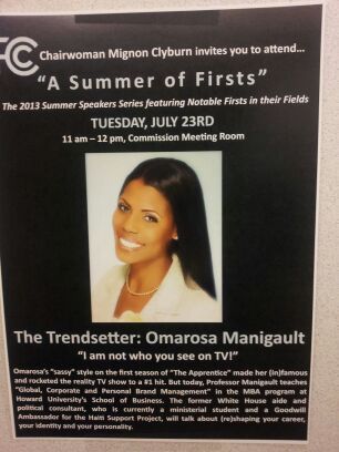 You’re hired! Perennial TV loser Omarosa in FCC speaker series