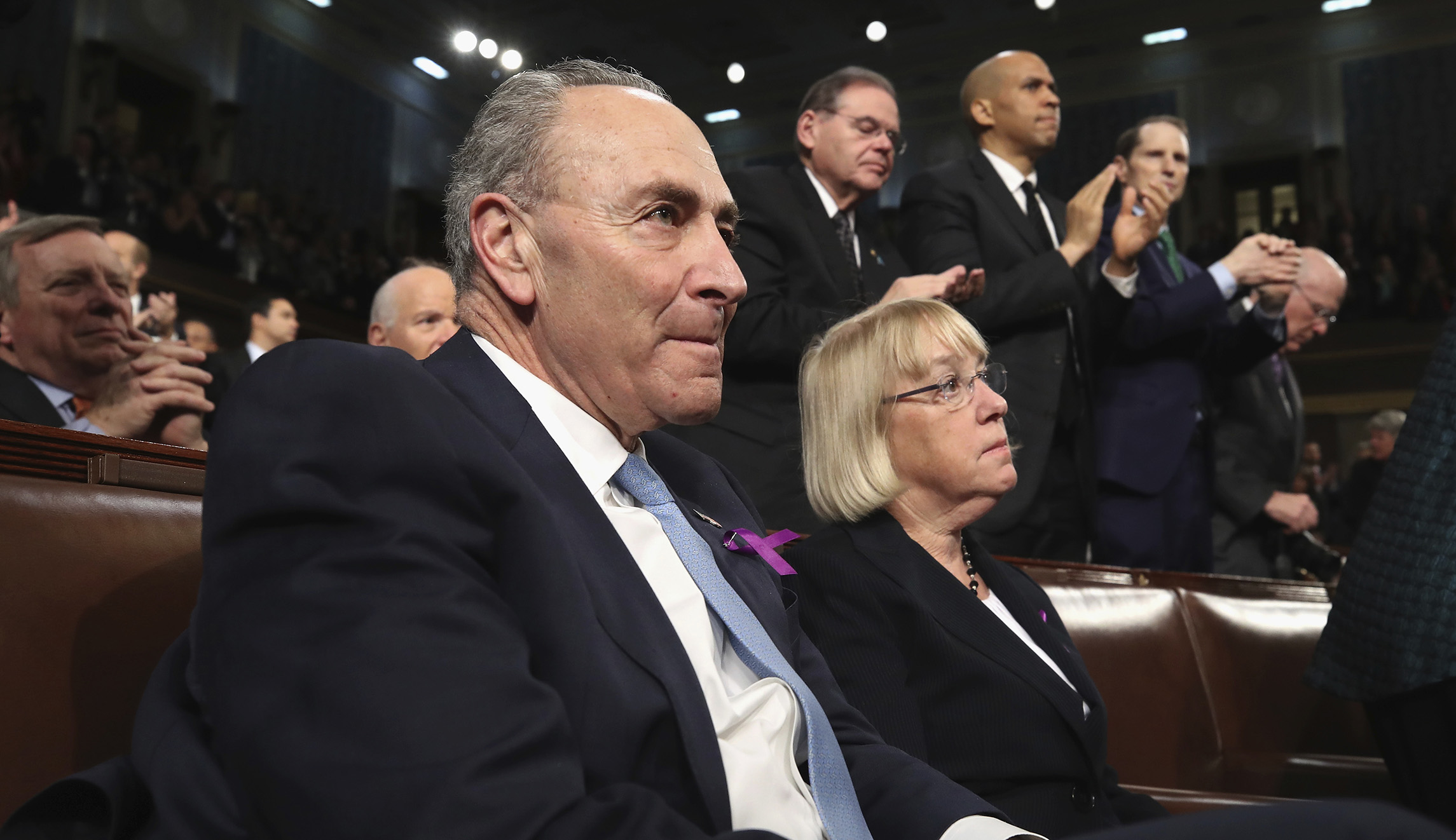 Here are all the times Democrats sat during Trump’s State of the Union address