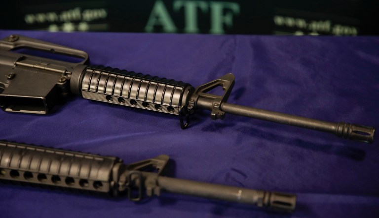 Supreme Court justices rejected Kolbe v. Hogan, involving petitioners questioning the constitutionality of Maryland's assault weapons ban and whether semiautomatic rifles and magazines were excluded from Second Amendment protection under previous precedent from the high court. (AP Photo/Jae C. Hong, File)