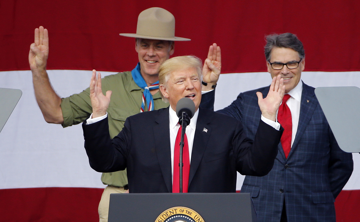 Media aghast at Trump for talking politics at Boy Scout speech