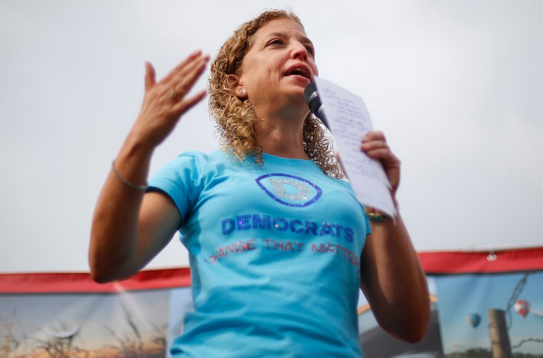 Democraatic National Committee Chairwoman Debbie Wasserman Schultz plans to resign from her post at the end of the Democrats' national convention this week and will immediately join the Clinton campaign as honorary chair of the former secretary of state's 50-state program. (AP Photo/Paul Sancya)