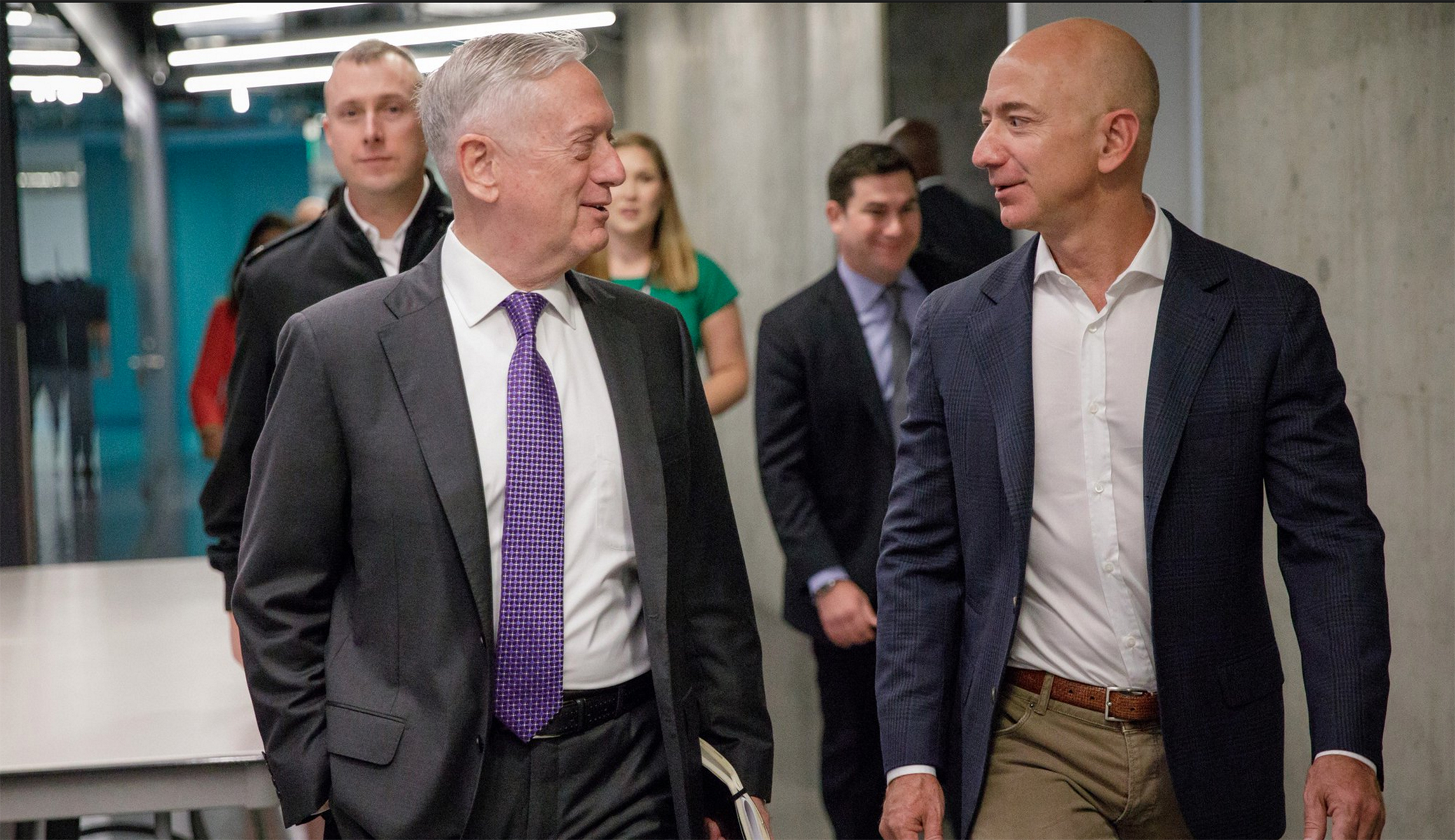 Jim Mattis visits Amazon headquarters