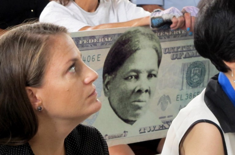 Hollywood seemed unanimously exuberant Wednesday at the announcement that Harriet Tubman would be placed on the $20 bill. (AP Photo/Carolyn Thompson, File)