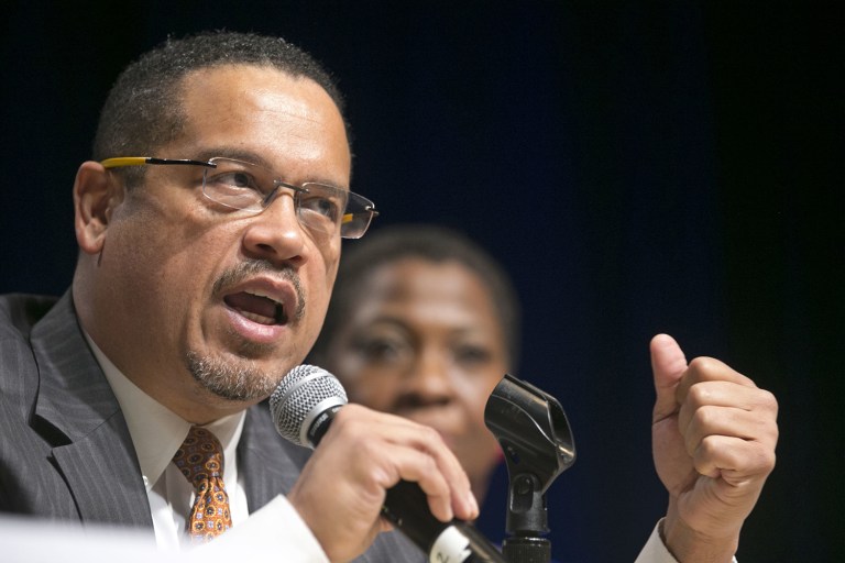 Rep. Keith Ellison, D-Minn., called President Trump's immigration executive order a 