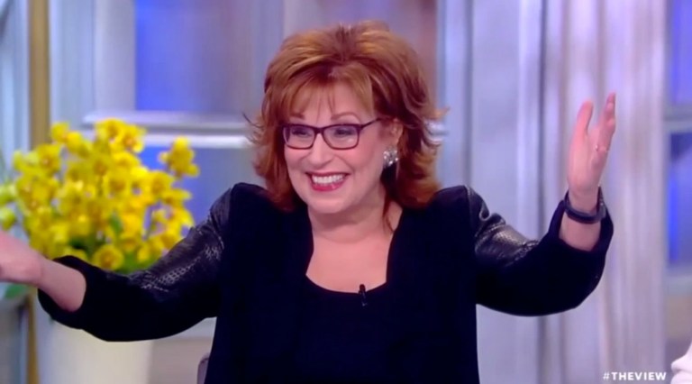 The View's Joy Behar burst into celebration after she read a false report that Donald Trump, as a candidate, had directed Michael Flynn to contact the Russian government.