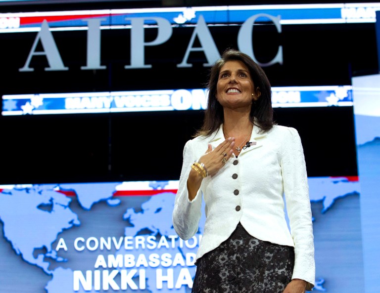 The U.S. ambassador to the UN promised to continue a sharp break from the Obama administration policies. (AP Photo/Jose Luis Magana)