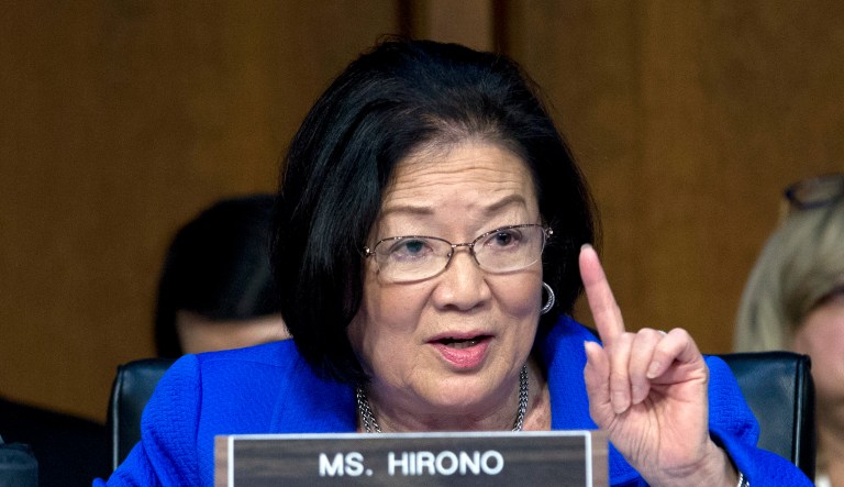 Sen. Mazie Hirono, D-Hawaii, said the Stormy Daniels' lawsuit could fall under special counsel Robert Mueller's Russia investigation. (AP Photo/Jose Luis Magana)