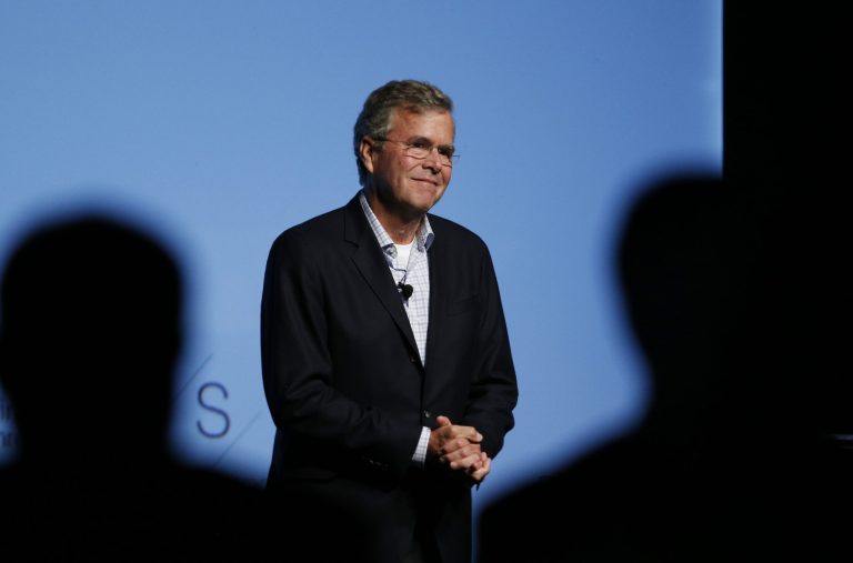 Republican presidential candidate former Florida Gov. Jeb Bush speaks at the Maverick PAC conference Friday, July 17, 2015, in Las Vegas. (AP Photo/John Locher)