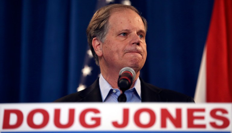 Trump's attacks on Doug Jones were always disingenuous, that much we should have realized all along. (AP Photo/John Bazemore)