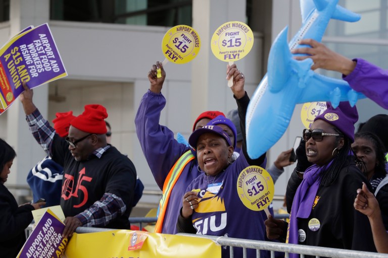 SEIU was a major supporter of the Democrats in the last election, spending $21.6 million to help elect them. (AP Photo/Carlos Osorio)