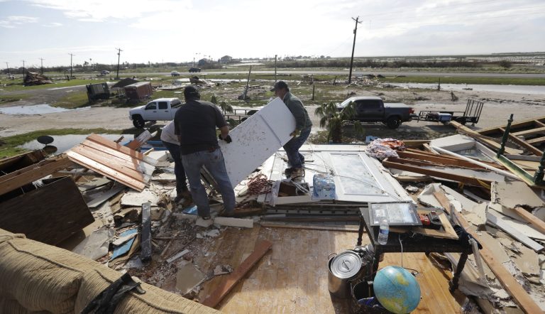 In an email sent to campaign supporters Tuesday, Donald J. Trump for President Inc. encouraged people to donate to the Red Cross, the Salvation Army, United Way, SPCA of Texas, SPCA of Louisiana, Houston Humane Society, and the Louisiana Humane Society. (AP Photo/Eric Gay)