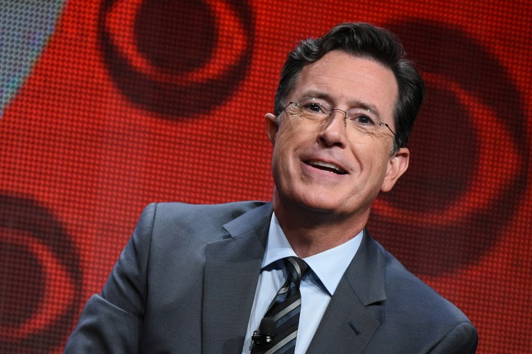 Stephen Colbert is neither being persecuted by the Trump administration, nor targeted for a Federal Communications Commission. (Photo by Richard Shotwell/Invision/AP, File)