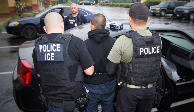 During the Trump presidency, roughly 50,000 illegal immigrants have been ordered by an immigration judge to be deported from the United States by the Department of Homeland Security. (Charles Reed/U.S. Immigration and Customs Enforcement via AP)