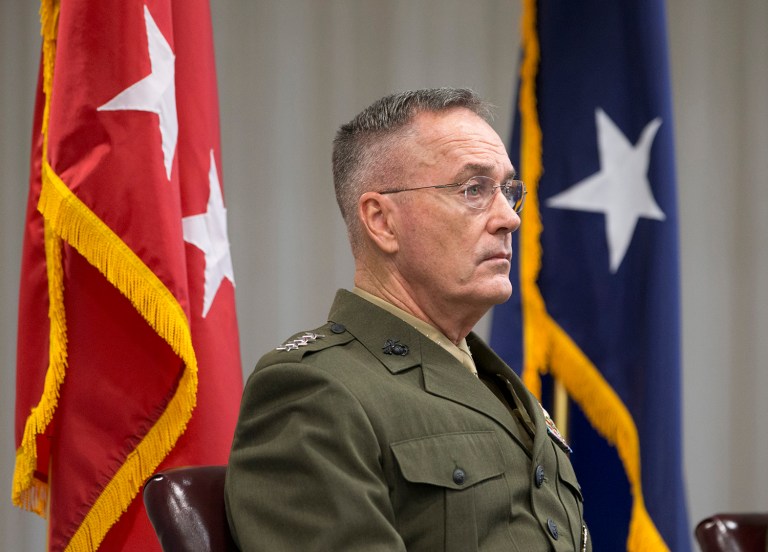 Gen. Joseph Dunford said the military is still 
