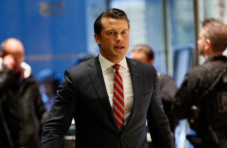 Whistleblowers said Pete Hegseth, a Fox News contributor and former CEO of Concerned Veterans for America, is the best choice because he understands the need to dramatically reform the broken agency. (AP Photo/Evan Vucci)