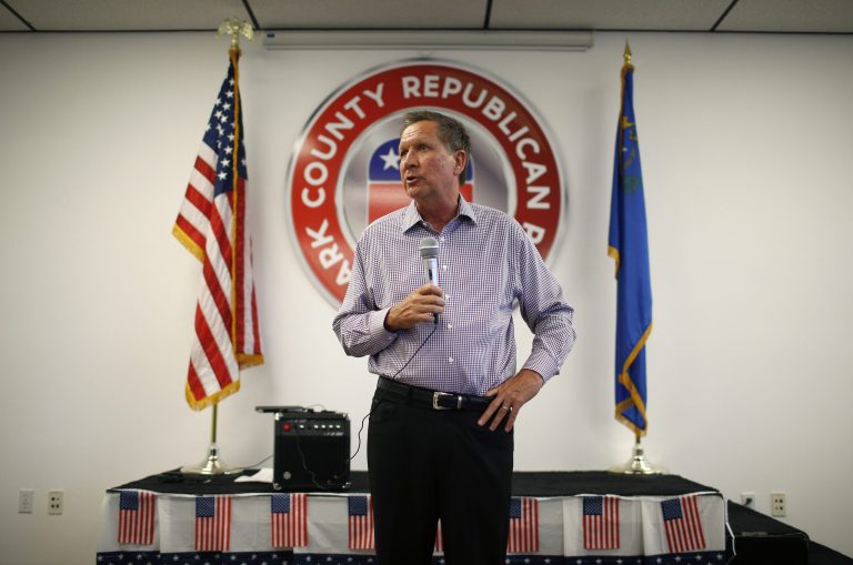 John Kasich has created a website that supporters can visit to request tickets for his event or donate to the governor's presumed presidential campaign. (AP Photo)Â 