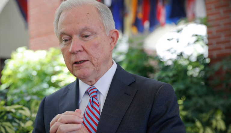Sessions' comments came amid a two-day trip to El Salvador. (AP Photo/Pablo Martinez Monsivais)