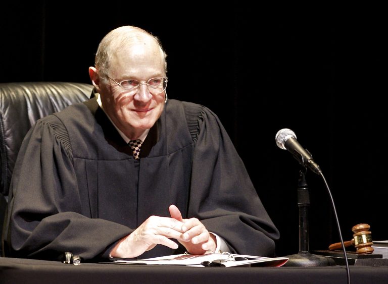U.S. Supreme Court Justice Anthony Kennedy. (AP Photo/Damian Dovarganes)