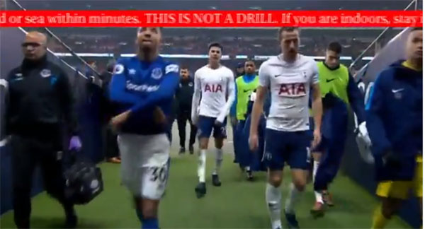 The terrifying moment, captured on camera by one resident of the Aloha State, began circulating on Twitter shortly after U.S. officials confirmed the threat was false. (Screen shot)