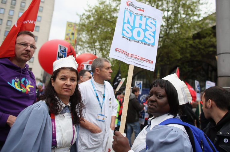 Senior NHS doctors and managers say up to 20 hospitals across the country may close to avoid financial ruin. (Photo: Oli Scarff/Getty Images)