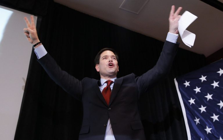 Rubio out-performed the polls in Iowa and faces another test in New Hampshire. (AP Photo/Paul Sancya)