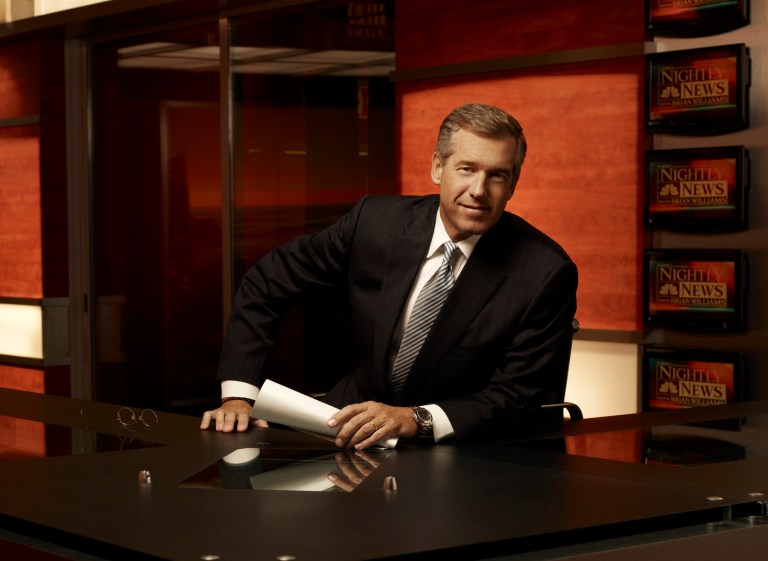 This undated image released by NBC shows Brian Williams, anchor of 