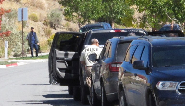 Paddock opened fire from the 32nd floor of the Mandalay Bay Hotel Sunday night upon concertgoers at the Route 91 Harvest country music festival. The shooting left 59 dead and at least 516 wounded. (AP Photo/Scott Sonner)