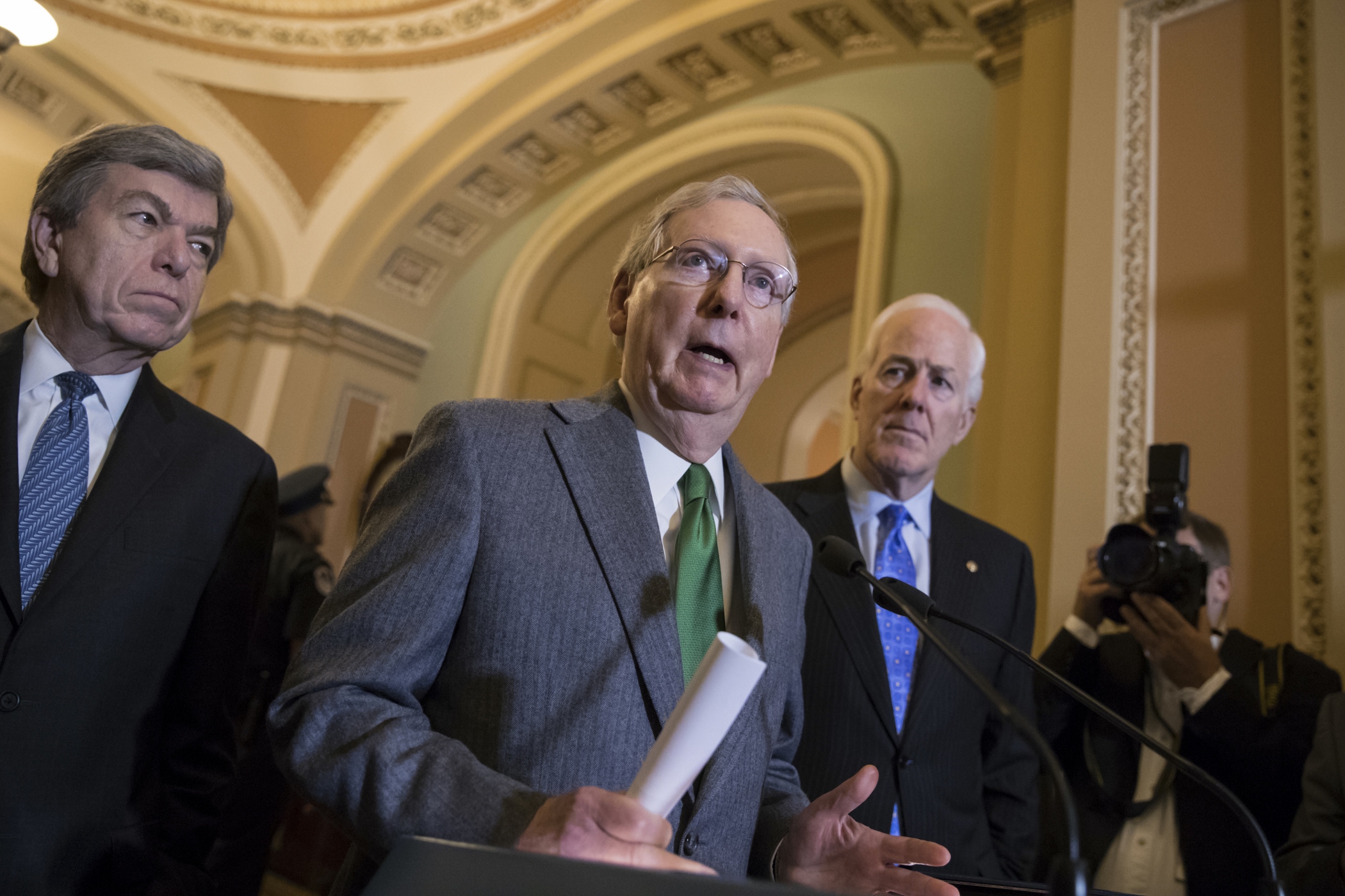 Mitch McConnell calls for ethics review of Al Franken sexual assault accusation
