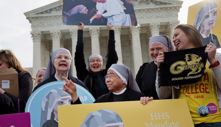 In early October, HHS?issued a new rule that protects religious non-profits like?the Little Sisters of the Poor from providing anything like contraception that would violate their religious beliefs. (AP Photo/Jacquelyn Martin)