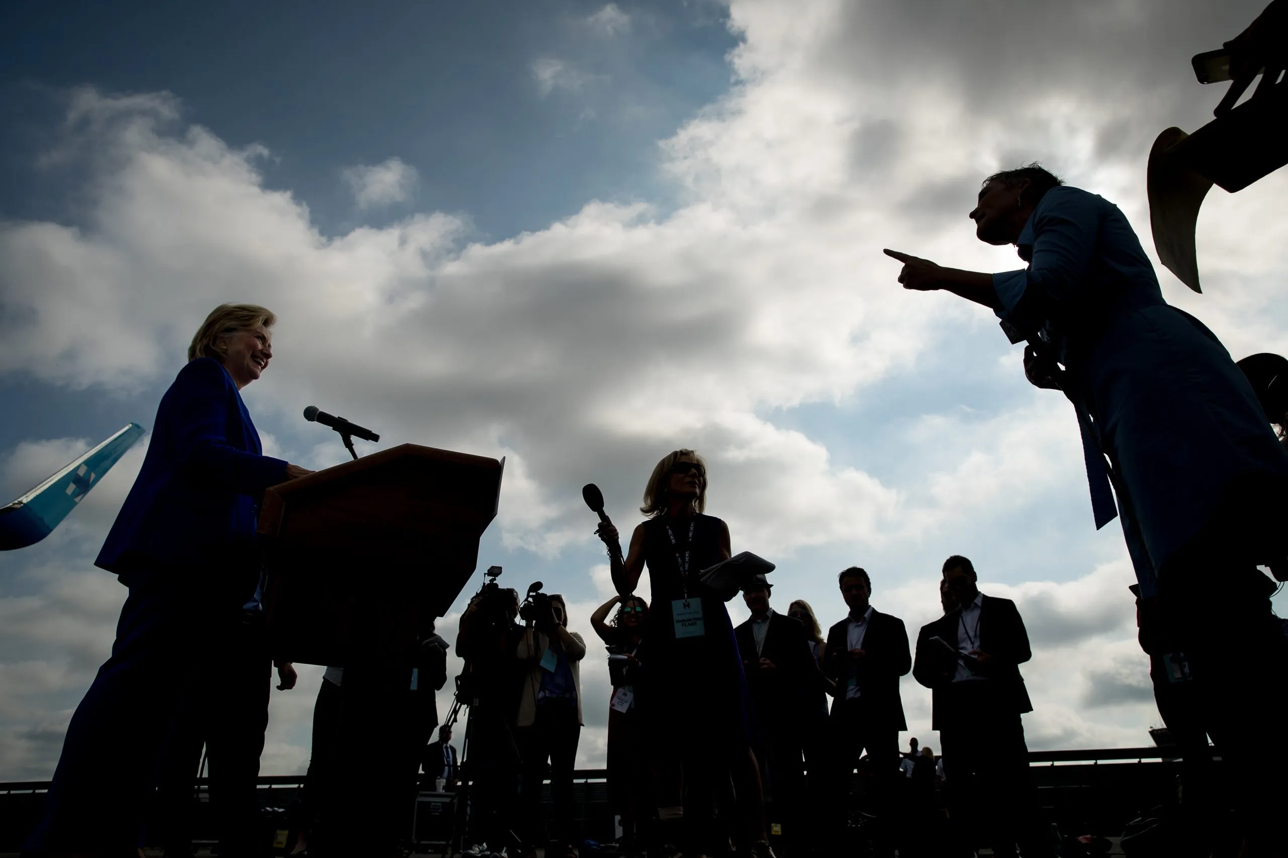 Press conference minutes in 2016: Trump 278, Clinton 38