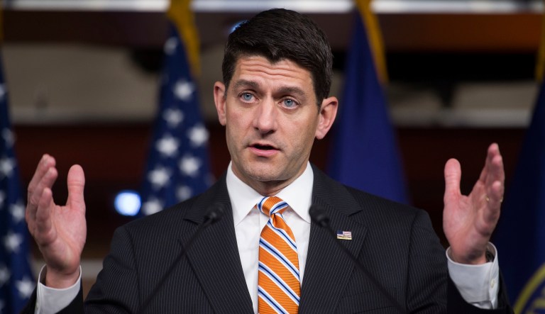House Speaker Paul Ryan said Tuesday that special counsel Robert Mueller should be allowed to proceed in his investigation of Russia's election meddling. (AP Photo/Cliff Owen)