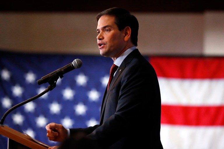 Sen. Marco Rubio is doubling his television advertising buy in South Carolina, his campaign confirmed Friday evening. (AP Photo/Paul Sancya)