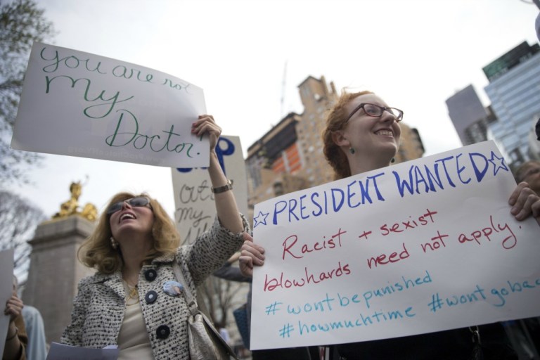 Old issues have been replaced by a different kind of barking or braying: angry rhetoric, nostalgia for imagined pasts and litanies of laughably unrealistic policies. (AP Photo)