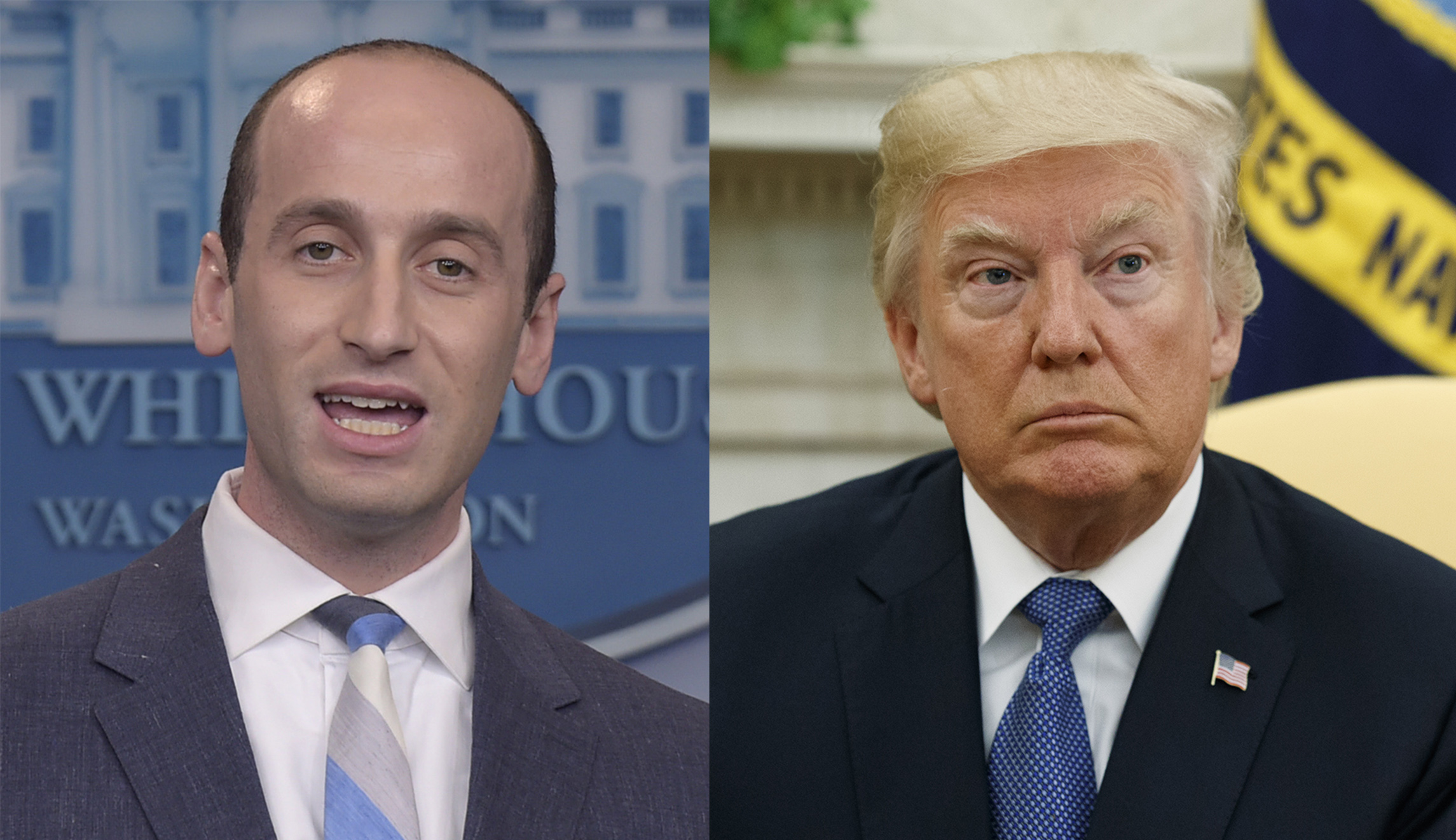 Building a wall between Stephen Miller and Trump