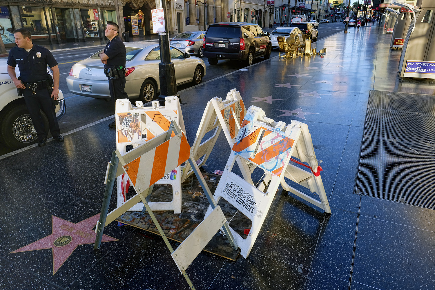 Trump’s Hollywood Walk of Fame star vandalized again