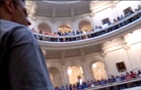 In Texas, pro-life activists sing ‘Amazing Grace’ to drown out pro-choice protesters