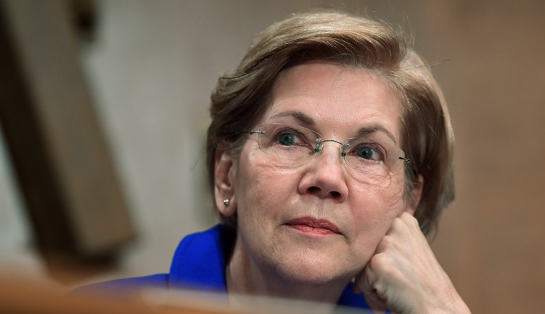 In this 2017 photo, Sen. Elizabeth Warren, D-Mass., waits to speak during a meeting of the Senate Banking Committee on Capitol Hill in Washington, D.C. Warren is currently one of the leading Democratic voices against tax reform; however, if the economy continues to improve under President Trump, he may have a chance for reelection should she run against him. (AP Photo/Susan Walsh)