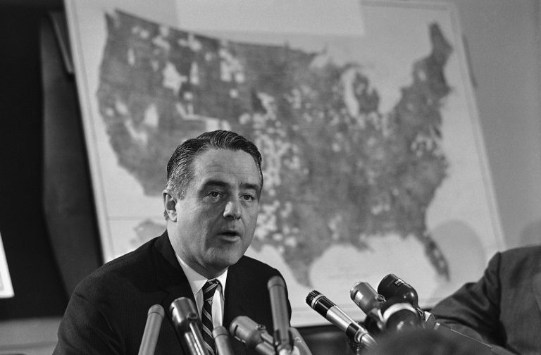 Sargent Shriver, President Lyndon Johnson's poverty czar, predicted that welfare state programs would eliminate poverty by 1976. (AP File)