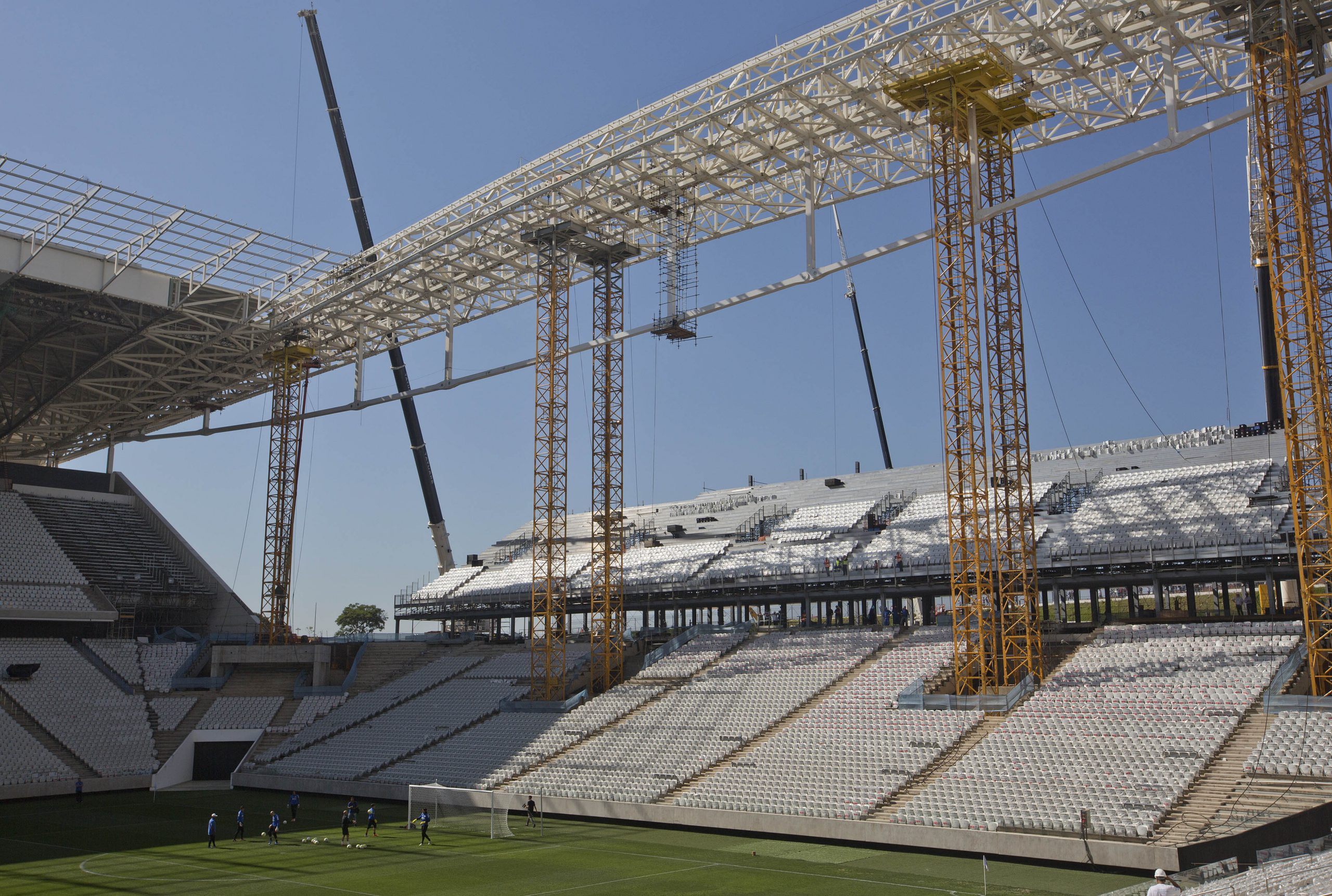 Worker dies at stadium hosting World Cup opener